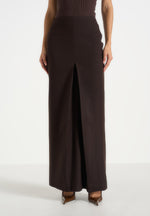 regine-tailored-box-pleat-maxi-skirt-brown