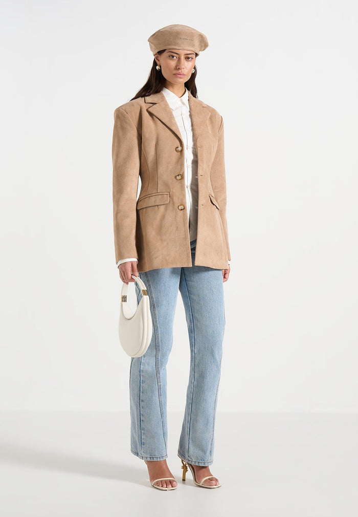 claire-suede-wide-shoulder-cinch-waist-blazer-beige