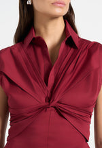 yvette-twist-front-sleeveless-shirt-wine-red