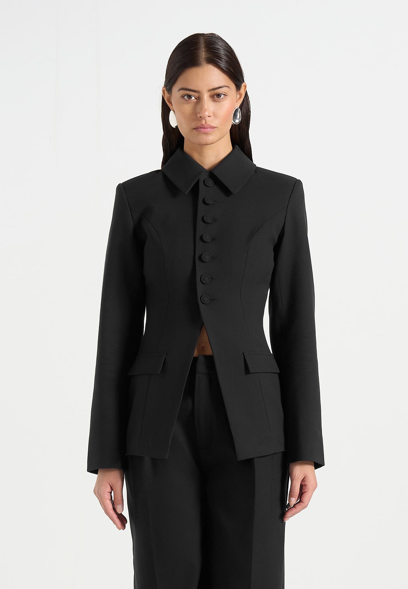 harper-tailored-cinch-blazer-with-detachable-collar-black 