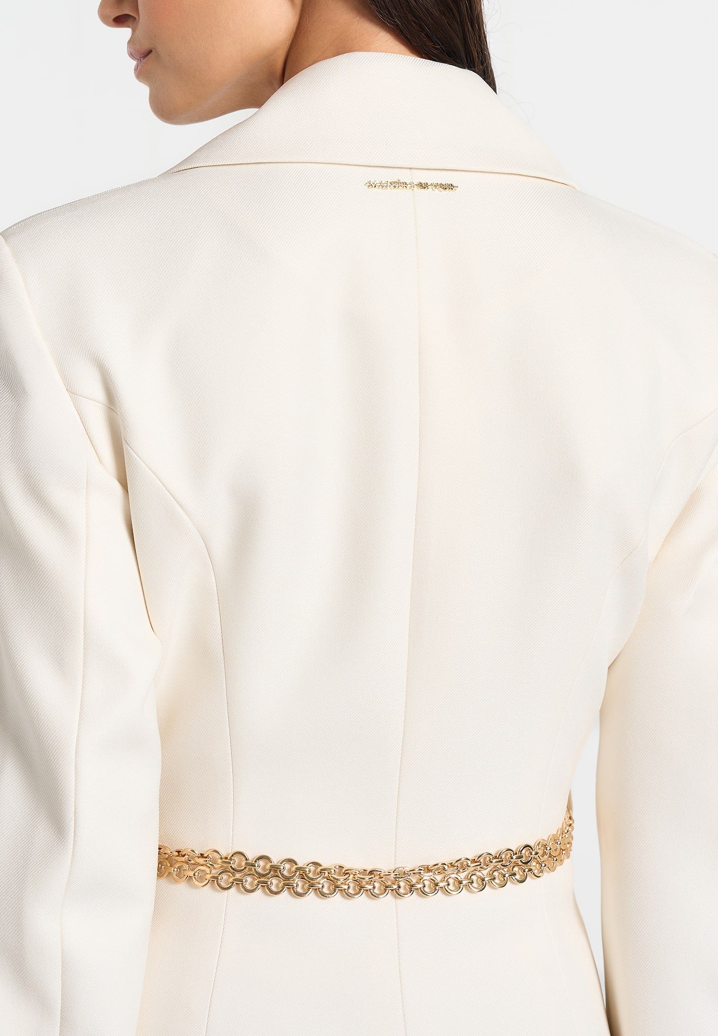 zara-double-breasted-blazer-dress-with-chain-off-white
