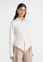 sonia-tailored-cotton-cinch-shirt-off-white