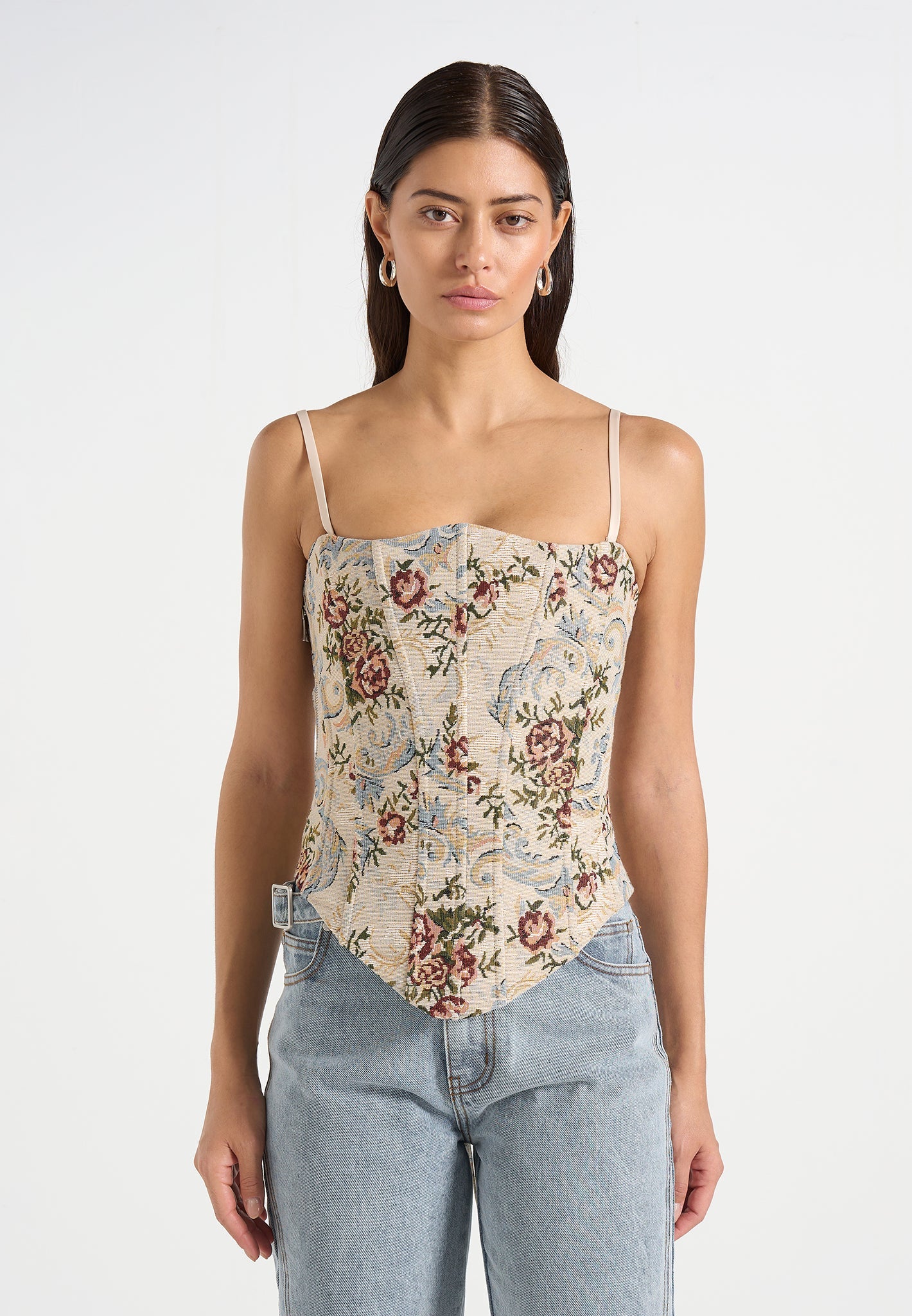 scarlett-tapestry-lace-up-corset-beige