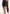 Valeska - Leather Corset Satin Lace Sash Mini Dress - Black