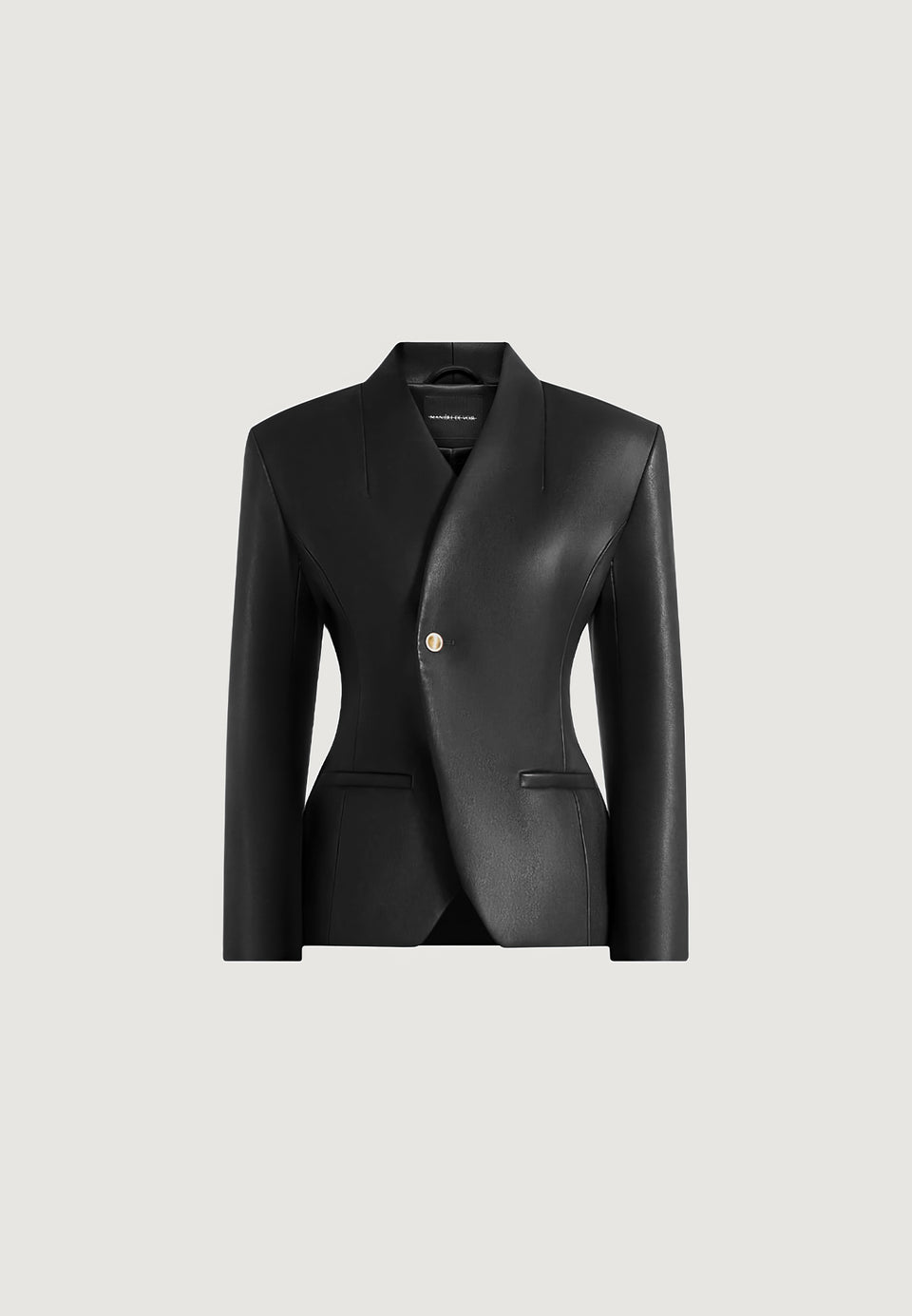 ina-leather-cinched-waist-kimono-blazer