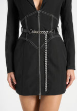 corset-blazer-dress-with-chain-black-2