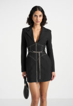 corset-blazer-dress-with-chain-black-2