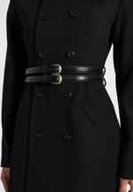sierra-double-breasted-belted-blazer-dress-black