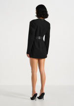 sierra-double-breasted-belted-blazer-dress-black