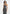 Tabitha - Tailored Pinstripe Bandeau Belted Maxi Dress - Grey