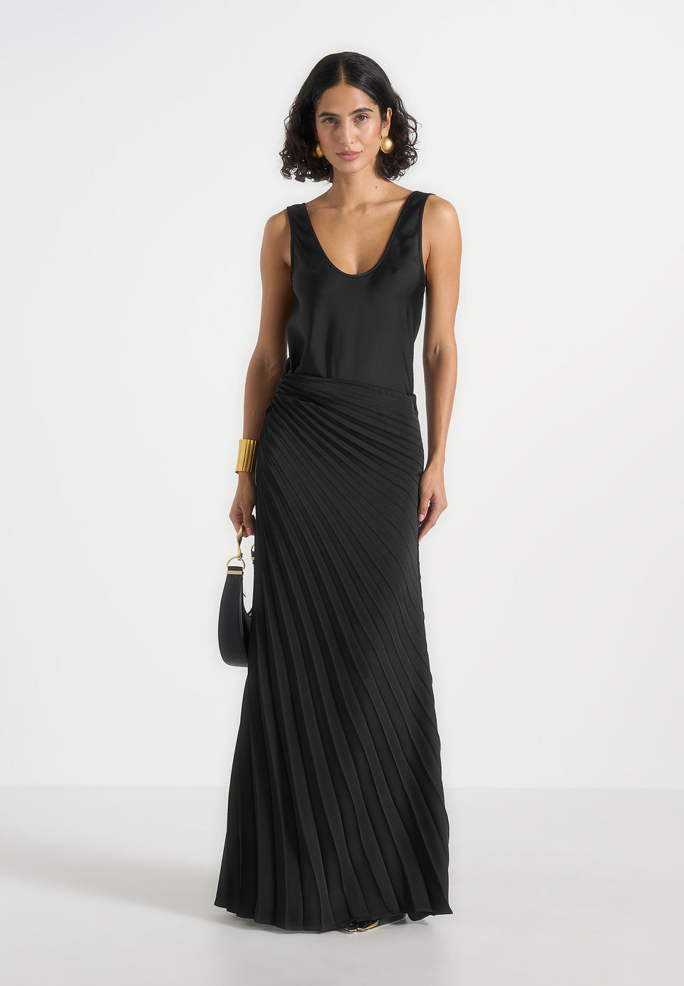 fiona-satin-fan-pleat-maxi-skirt-black