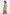 June - Chain Belt Cut-Out Georgette Halter Maxi Dress - Animal