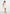 Mirena - Ruched Open Back Mini Dress With Scarf - White
