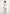Mirena - Ruched Open Back Mini Dress With Scarf - White