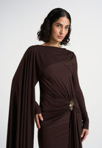 edena-asymmetric-ruched-draped-maxi-dress-brown