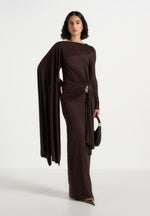 edena-asymmetric-ruched-draped-maxi-dress-brown
