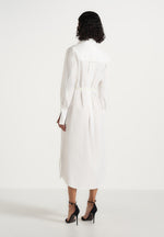 isa-belted-cotton-midi-shirt-dress-white