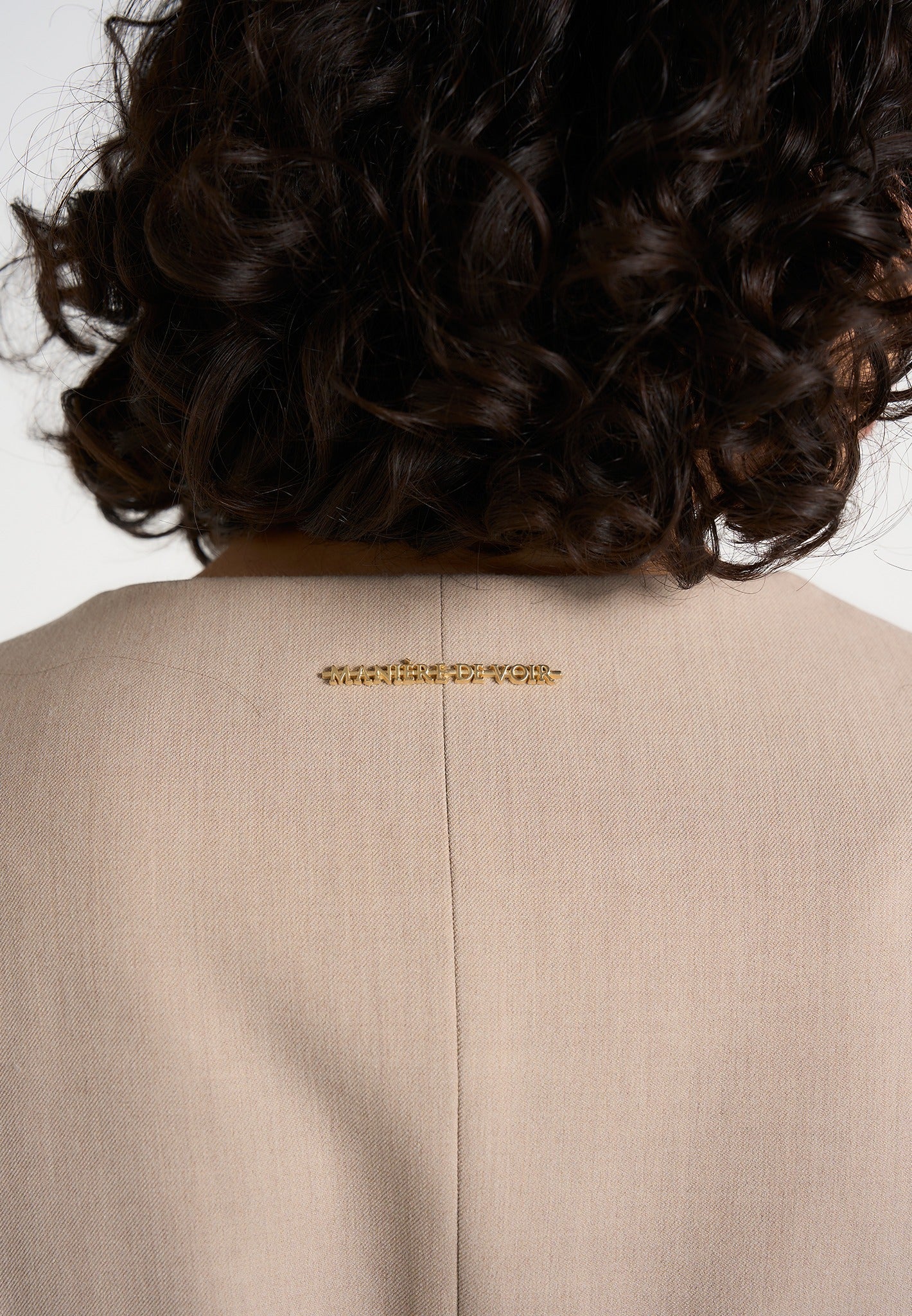 Sierra - Double Breasted Belted Blazer Dress - Taupe