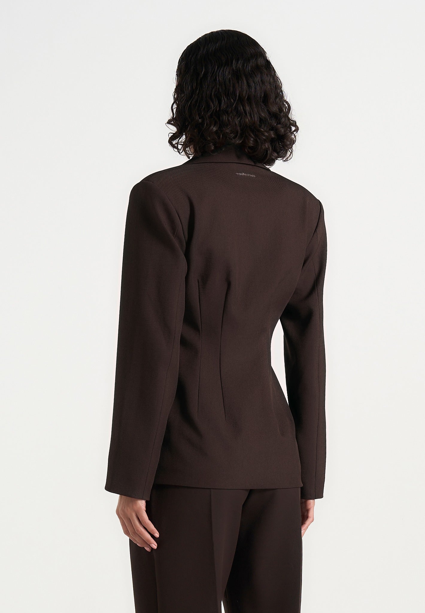 beatrice-tailored-cinched-blazer-dark-brown