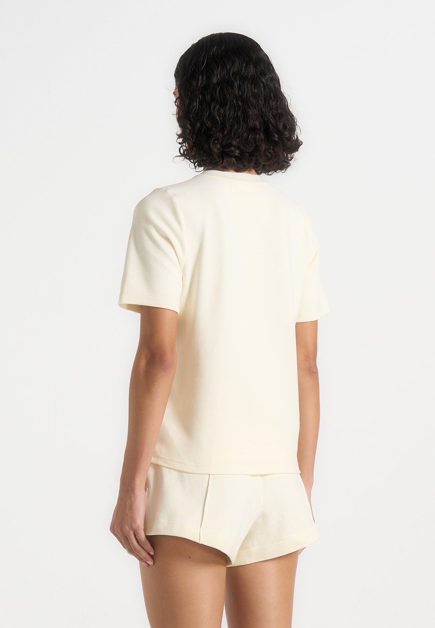 TS002 - Short Sleeve Cotton T-Shirt - Pale Yellow