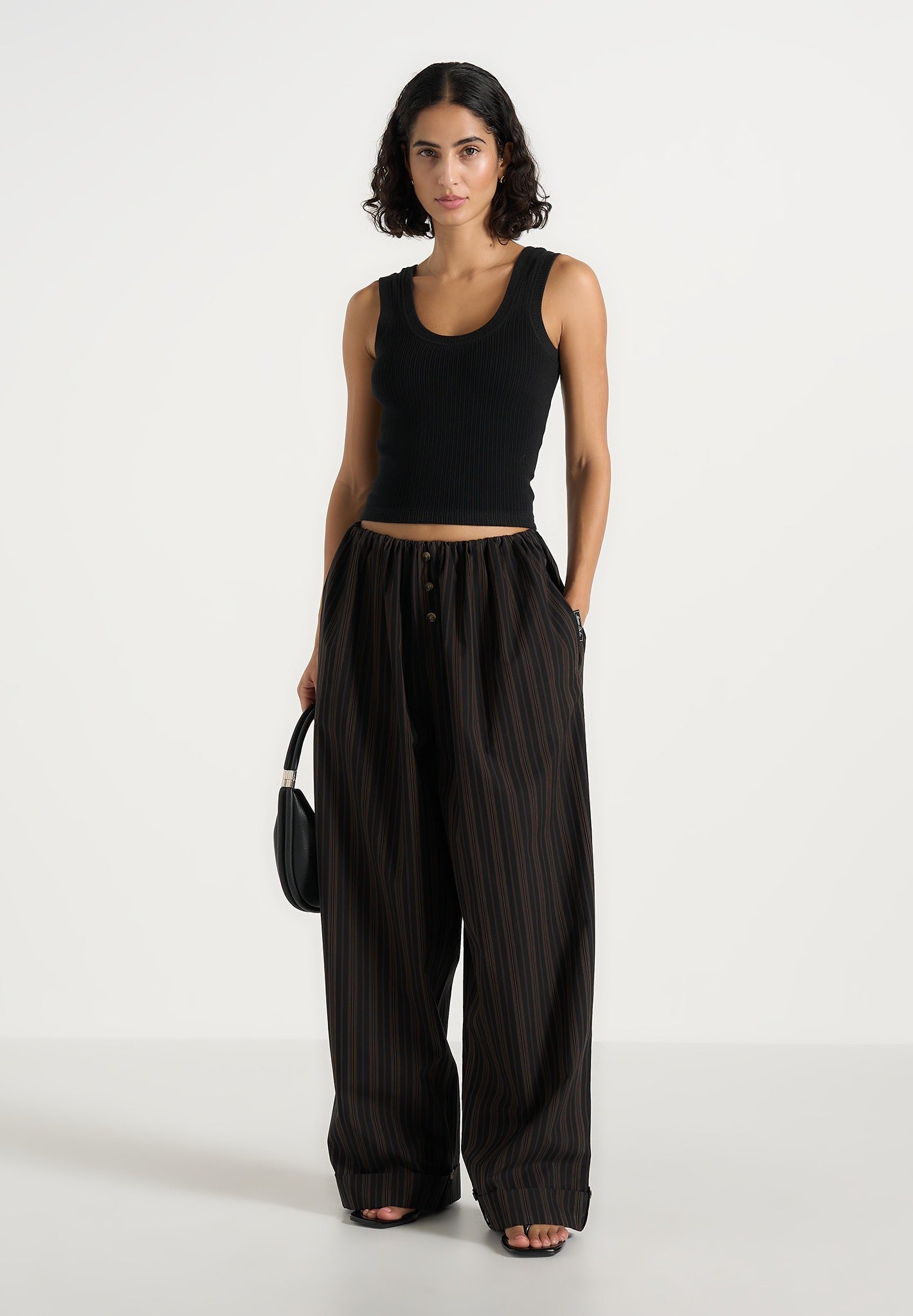 ivanna-elasticated-wide-leg-striped-cotton-trousers-black-brown 