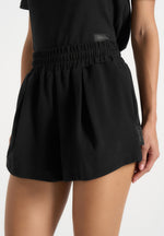 sh002-gathered-waist-cotton-shorts-black