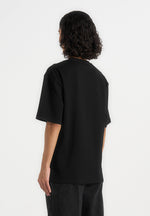 TS007 - Unisex Relaxed Fit Cotton T-Shirt - Black