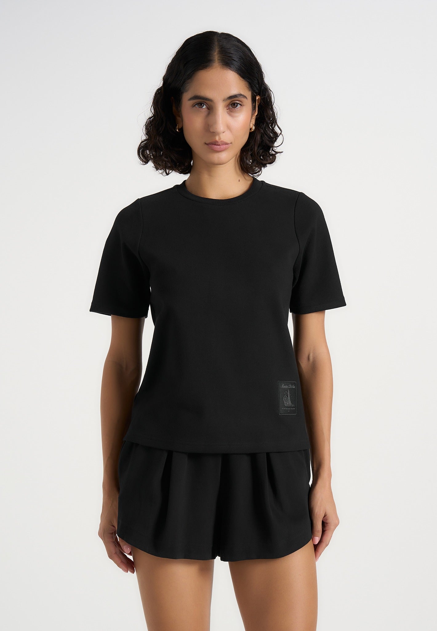 TS002 - Short Sleeve Cotton T-Shirt - Black 