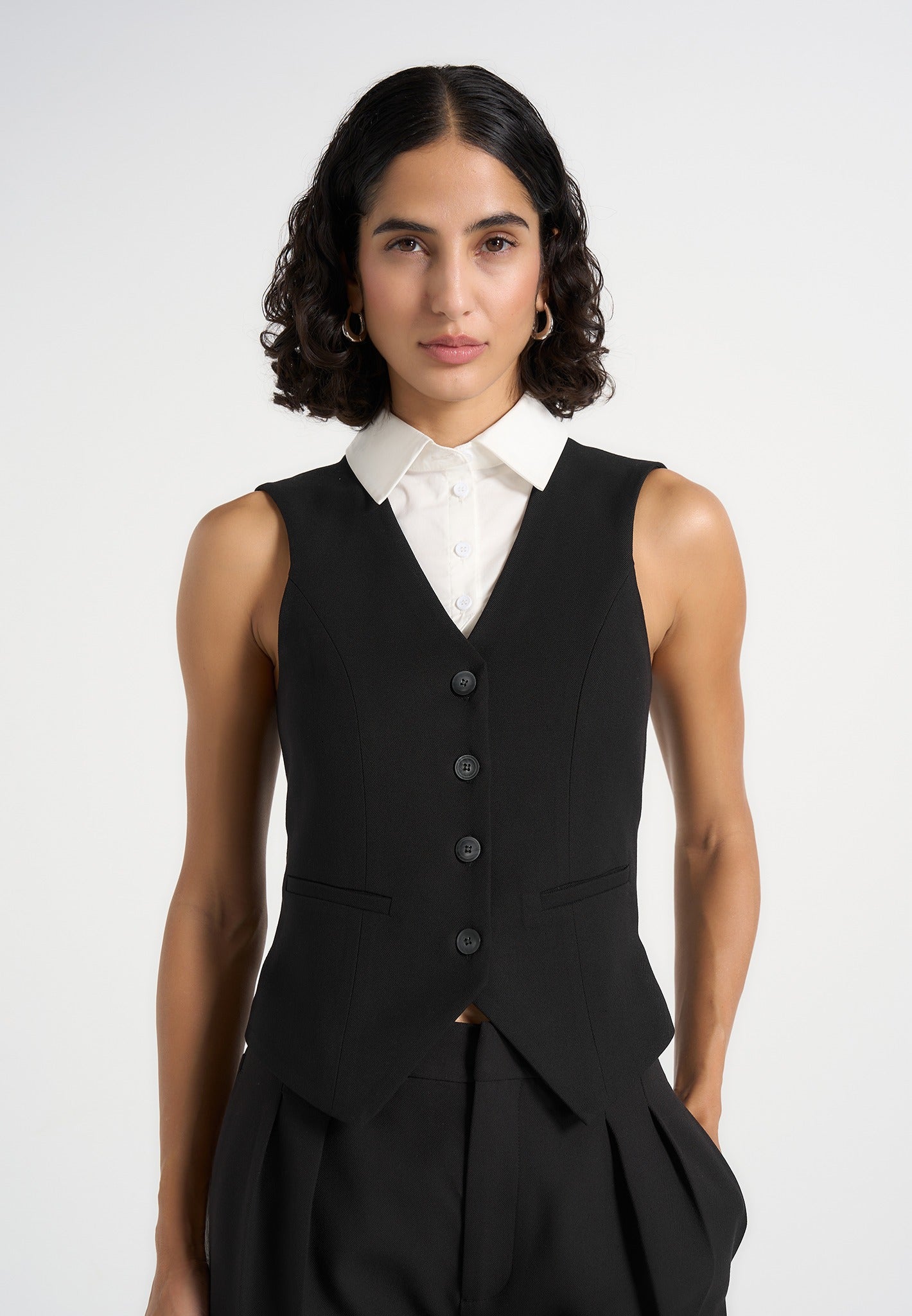 irene-collar-detail-cinched-waistcoat-black-white