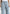 Anne - Denim High Waisted Boucle Cargo Pants - Mid Blue