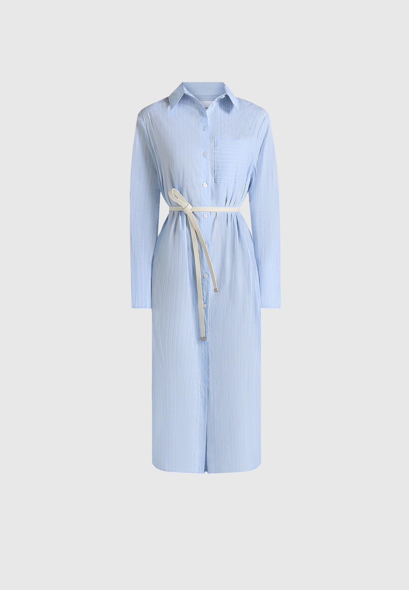 isa-belted-pinstripe-cotton-midi-shirt-dress-pale-blue