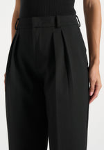 darlene-turn-up-detail-tailored-twin-pleat-trousers-black