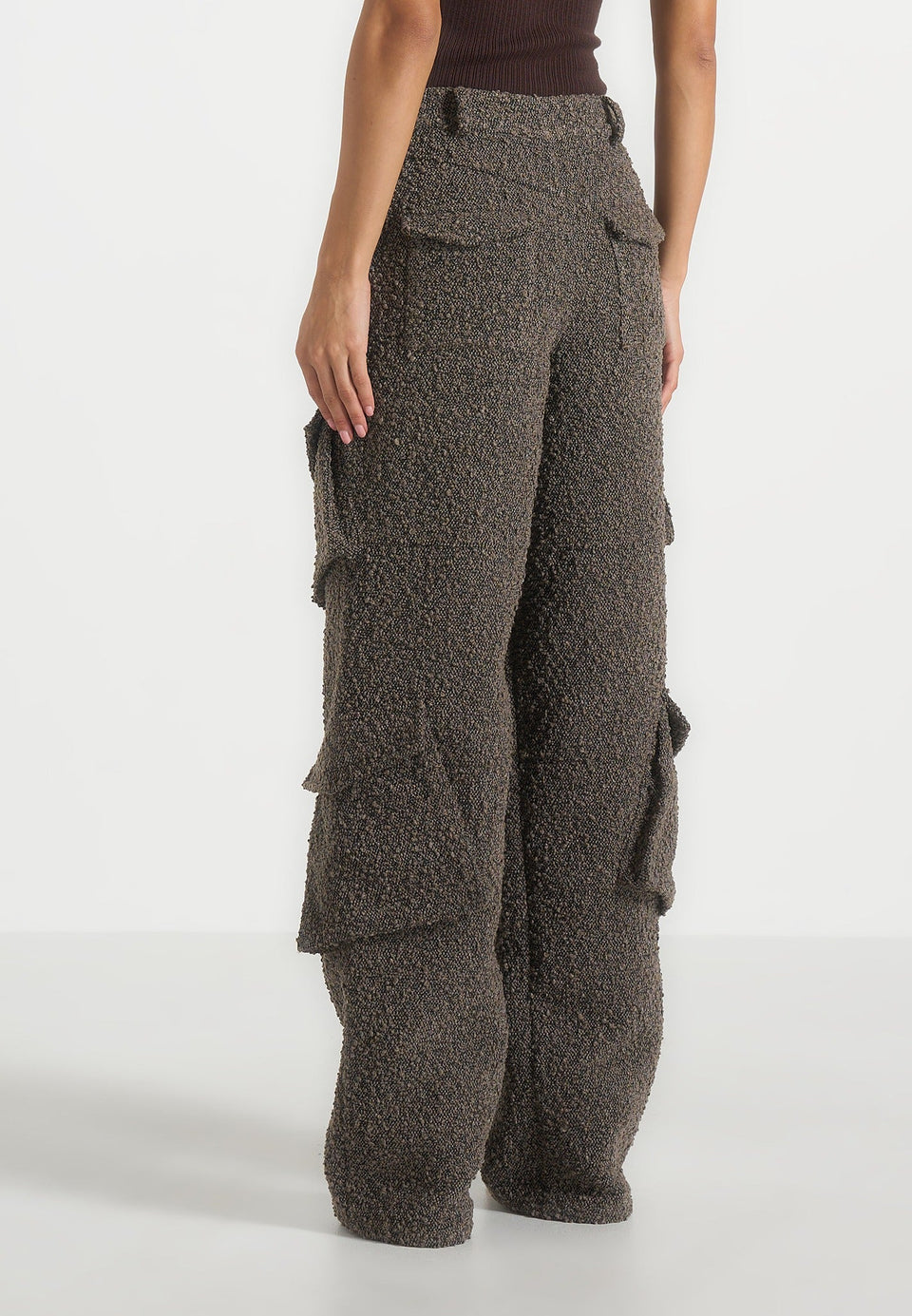 anne-high-waisted-boucle-denim-cargo-pants-brown