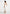 Faith - Cap Sleeve Corset Cotton Midi Dress  - White