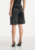 lorette-twin-pleat-satin-shorts-black