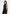 Phoebe - Satin Tie-Neck Blouson Open Back Top - Black