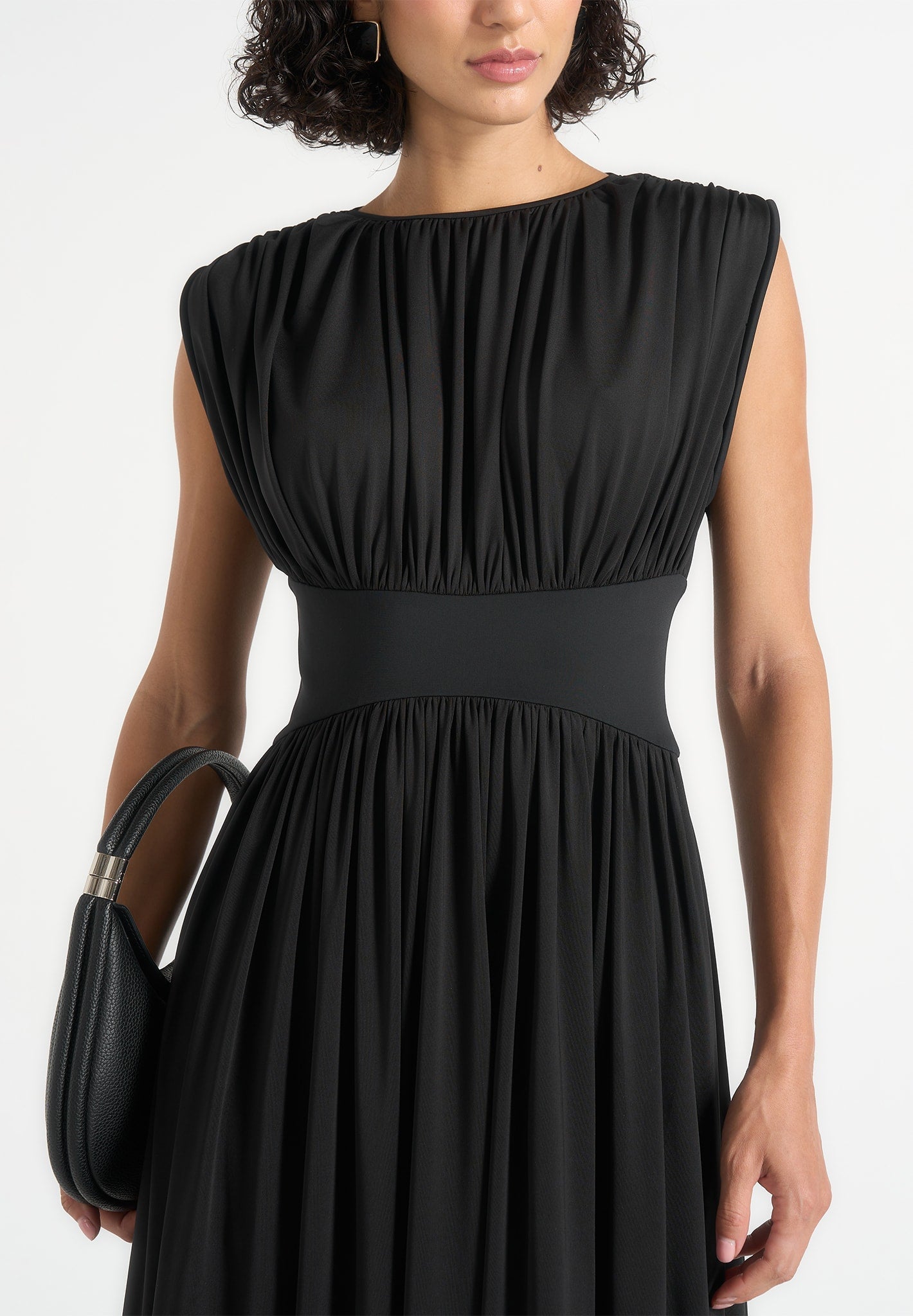 ivana-modest-pleated-cinch-maxi-dress-black
