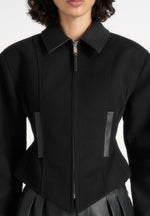 Sky - Hourglass Gabardine Jacket - Black
