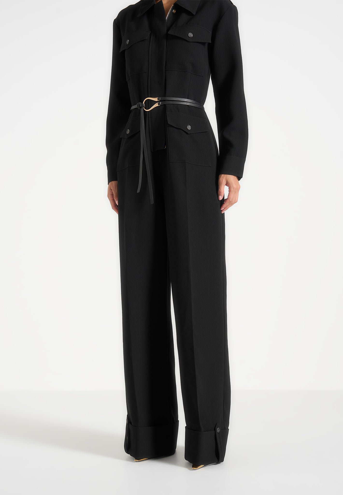 ruby-tailored-crepe-belted-utility-jumpsuit-black