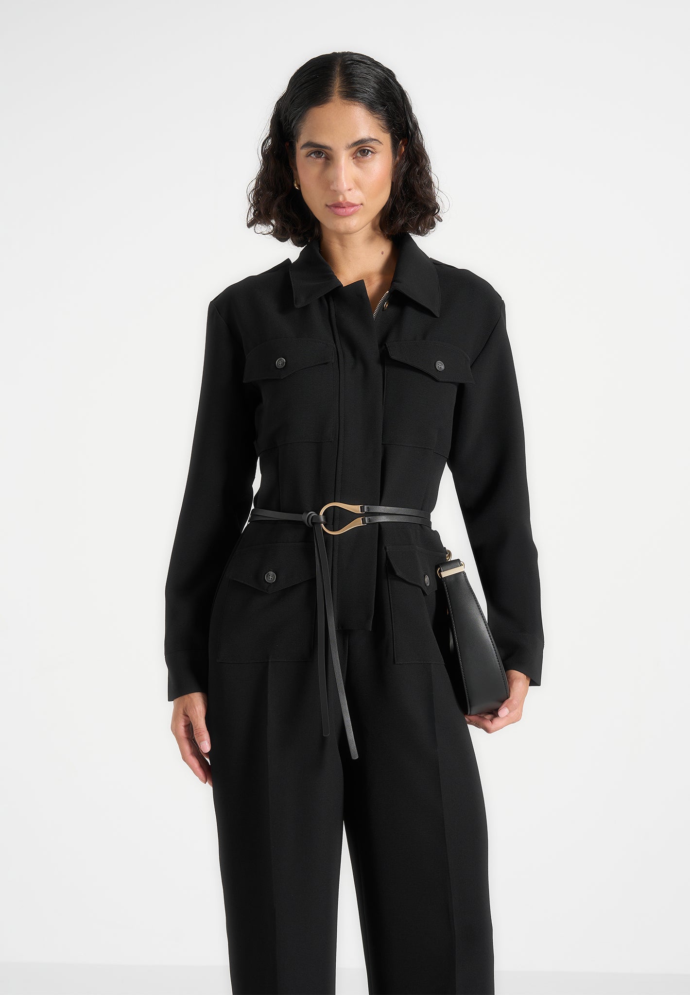 ruby-tailored-crepe-belted-utility-jumpsuit-black