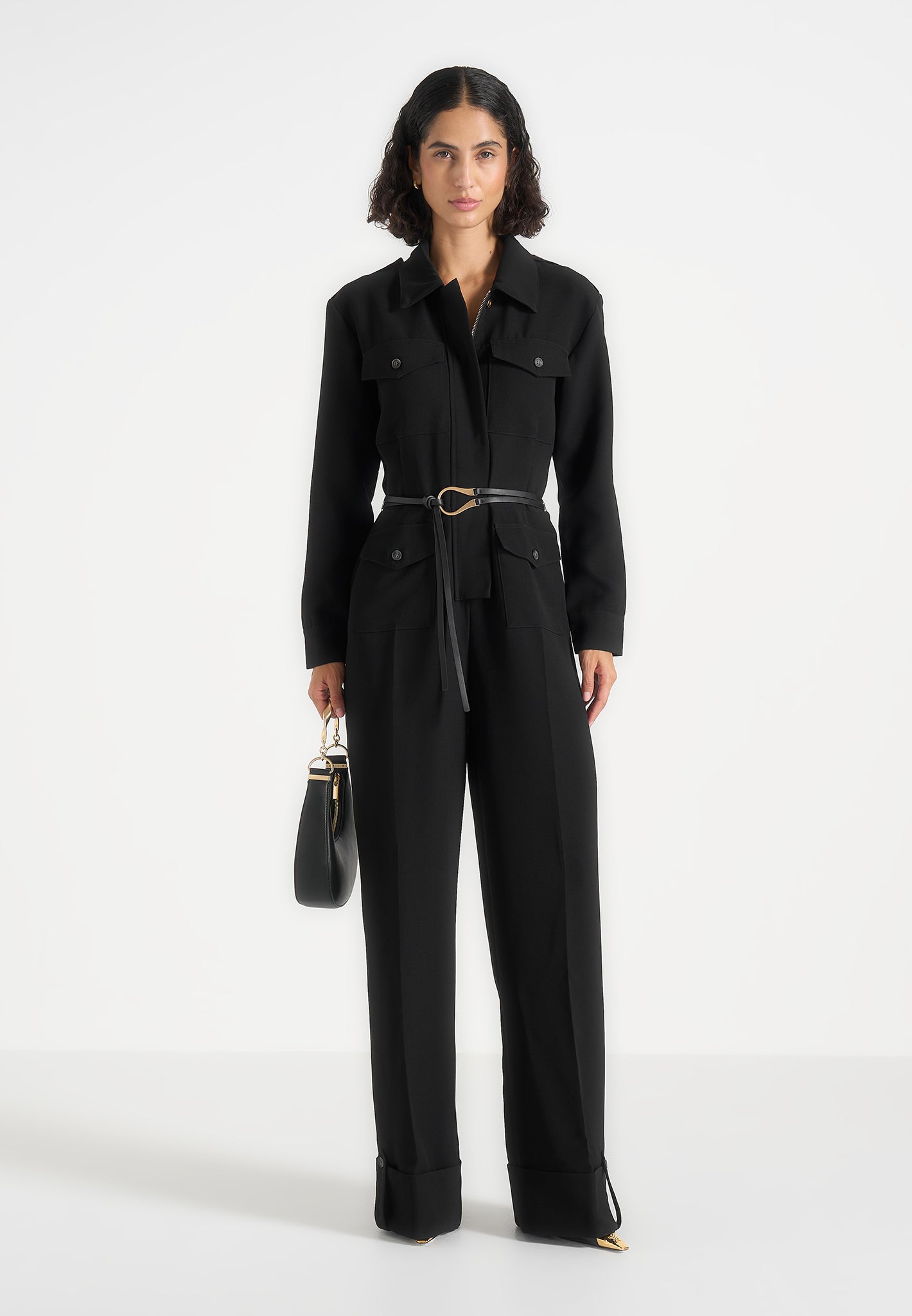 ruby-tailored-crepe-belted-utility-jumpsuit-black