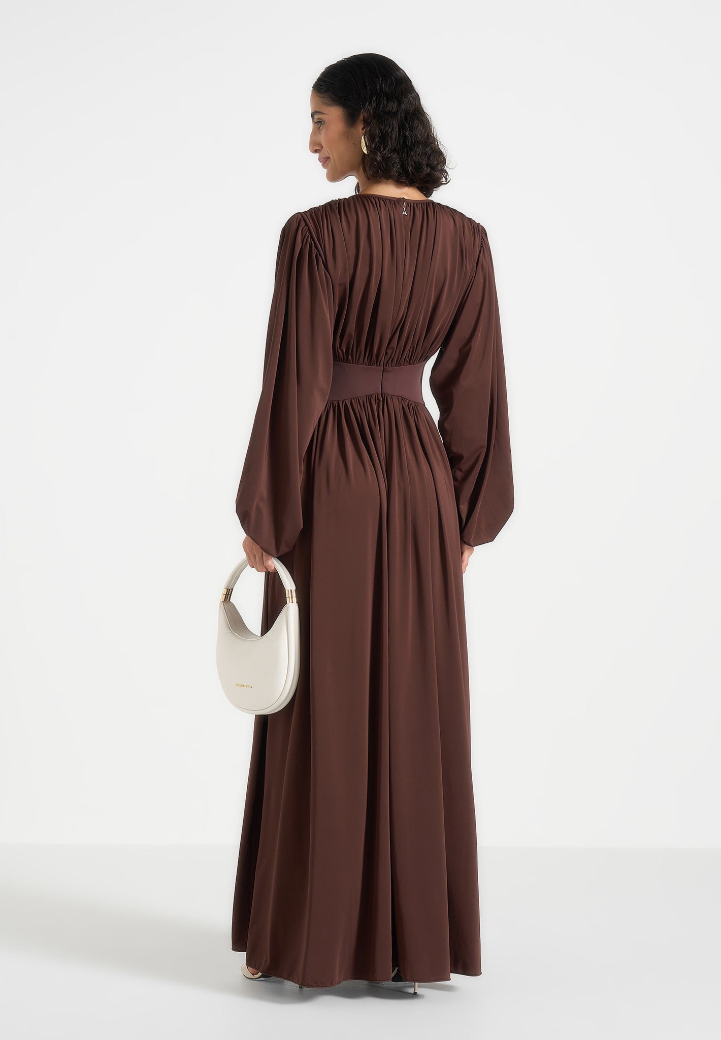 ivana-modest-pleated-cinch-maxi-dress-brown