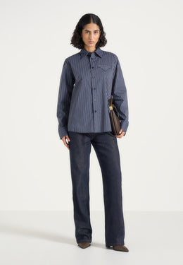 ronnie-unisex-pinstripe-long-sleeve-shirt-navy