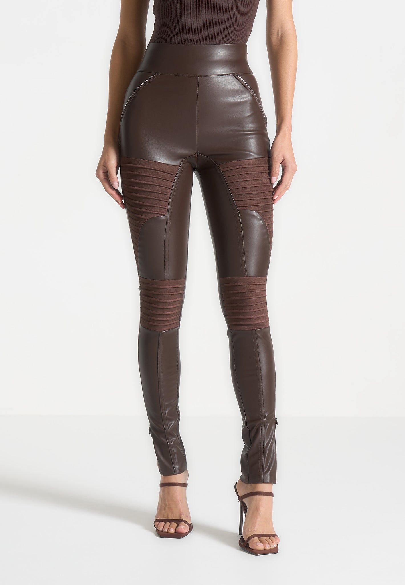 vegan-leather-suede-ribbed-legging-chocolate-brown 