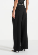 Jodie Pleated Trousers - Black