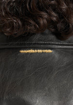Whitney - Oversized Blazer Jacket With/ Belt - Black