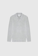 knitted-long-sleeve-polo-grey