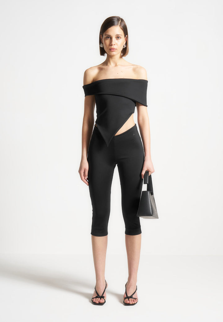 angled-hem-bardot-top-black