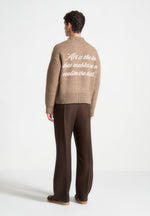 art-slogan-brushed-wool-knit-jumper-beige