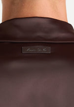 Constant - Satin Overshirt - Brown